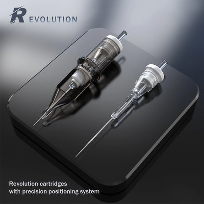 EZ Revolution RC0803RLT Tattoo Cartridge Needles - Round Liner Super Tight 7mm Taper for Rotary Pen Machine 20-Pack