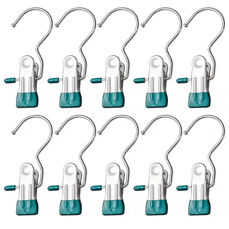 Stainless Steel Laundry Clips - 10/20/30PCS Portable Clothes Pegs for Hanging Clothes, Socks & Pants