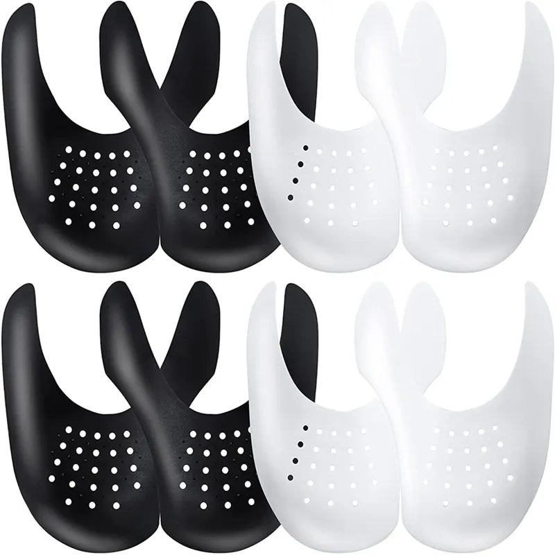 4Pcs Shoe Crease Protector - Anti-Bending Crack Toe Cap Support for Sneakers - Lightweight Shield to Keep Shoes Looking New