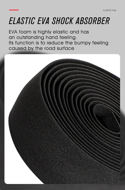 WEST BIKING EVA High Tenacity Handlebar Tape — Shock Absorbing Adhesive Bar Tape with Holes for Road Bikes