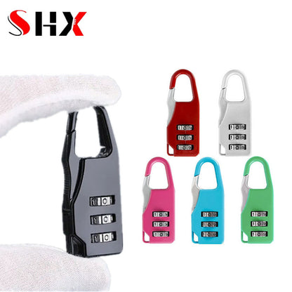 Mini Plastic Combination Lock – Dial Digits Code Password Padlock, Travel & Luggage Security, Gym Safety Lock