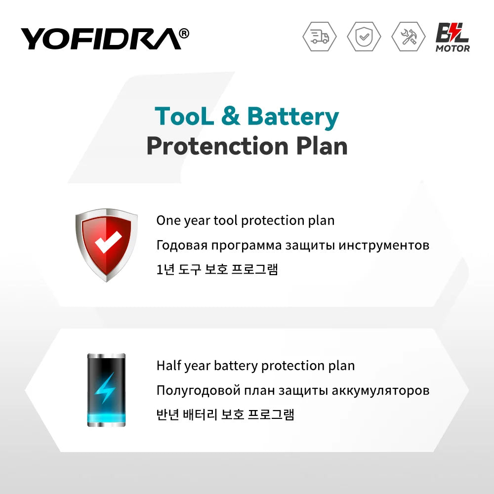 YOFIDRA 220Bar Brushless High Pressure Car Washer – 3 Gear Electric Spray Gun for Makita 18V Battery, Garden & Vehicle Cleaning