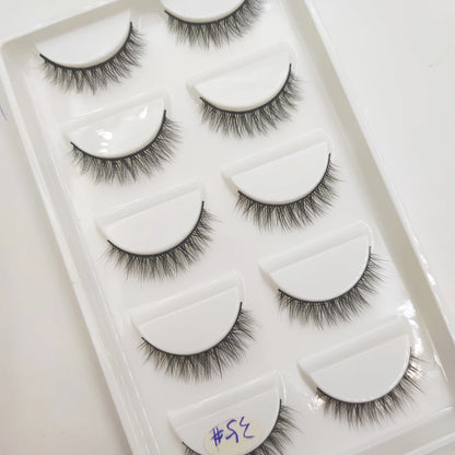 38 Styles 5 Pairs 3D Mink False Eyelashes – Natural Fake Lashes Makeup Beauty Tools