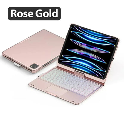 360° Magic Keyboard Case for iPad — Backlit Keyboard Folio for iPad Air 13/11, Pro 12.9/11, iPad 10.5/10.2, Air 4/5 & 10th Gen 10.9-inch