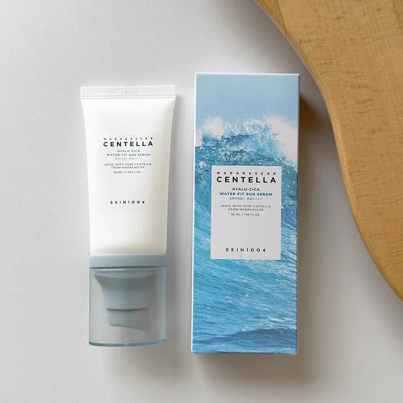 Original Korean Sunscreen – Hyaluronic Waterproof Sunblock with Madagascar Plant Essence for Sensitive Skin, Long-Lasting Protection