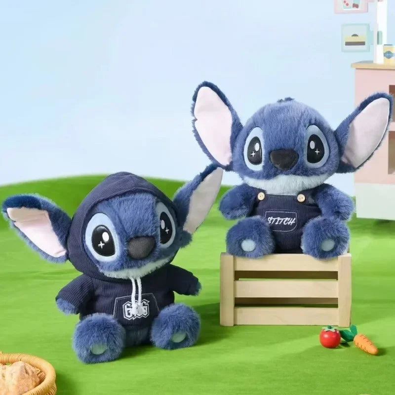 Disney Stitch Plush Doll — Cute Anime Stuffed Toy with Overalls | Birthday Gift & Home Room Decoration for Kids