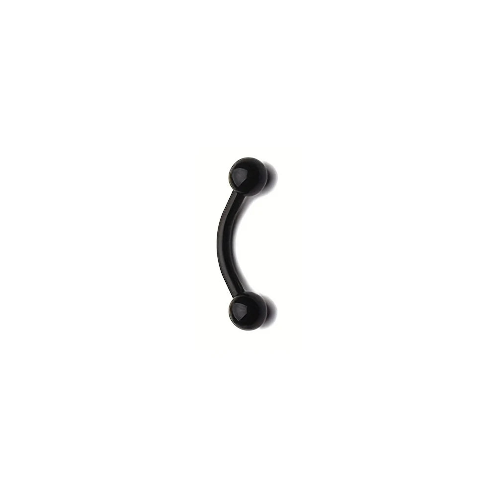 8mm Colorful Plastic Piercing Studs - Soft Lip, Nose & Cartilage Body Jewelry