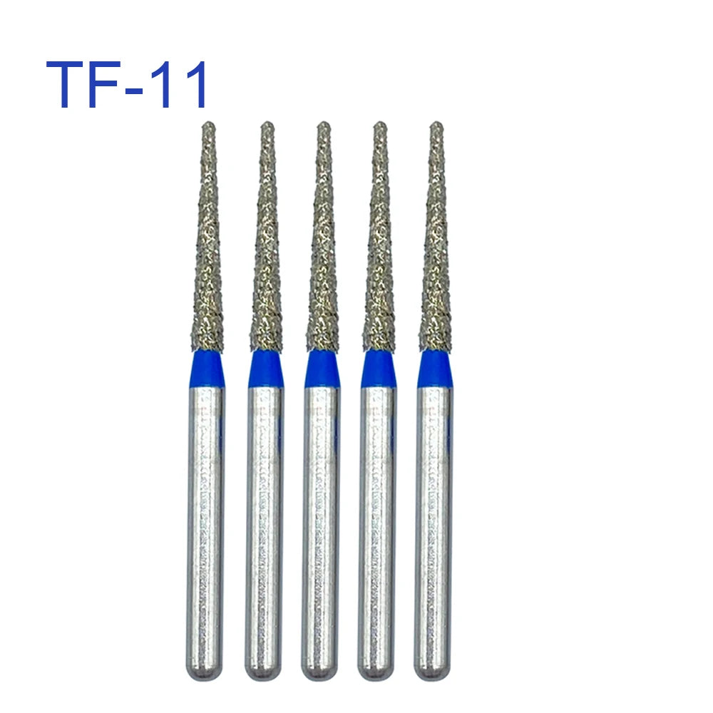 5pcs FG Dia 1.6mm Dental Drills – High-Speed Handpiece Diamond Burs for Teeth Whitening