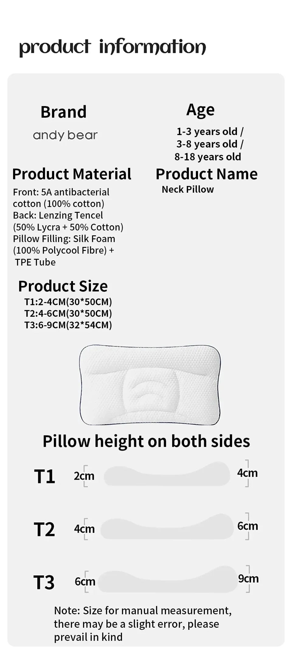 Baby Neck Pillow for Newborns – Nursing Cushion & Infant Bedding Accessory for Comfortable Sleep
