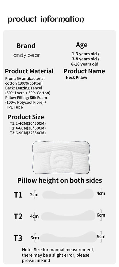 Baby Pillow for Newborns – Nursing Neck Support Cushion, Infant Sleep Pillow & Bedding Accessory for Moms and Kids