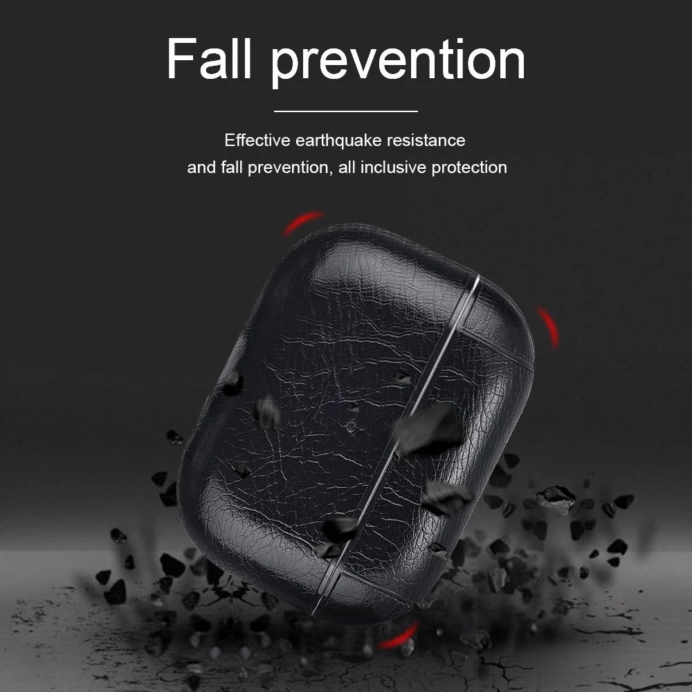 Leather Case for AirPods Pro 2 — Business Earphone Cover for Apple AirPods 3 & Pro 2nd Gen USB-C