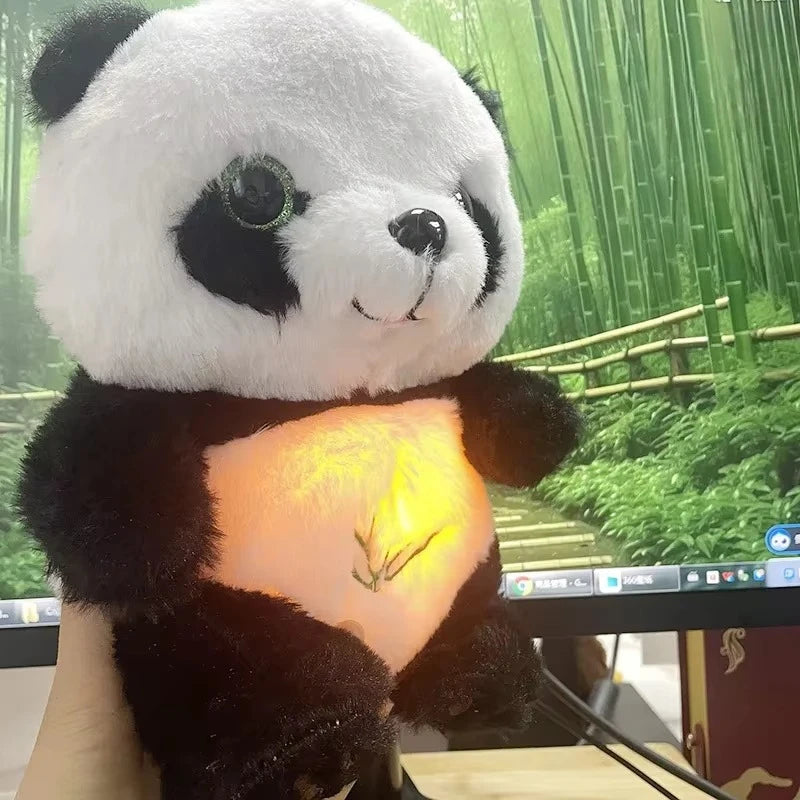 Breathing Panda Plush Toy – Soothing Sound & Light Doll for Babies and Kids, Musical Sleeping Companion
