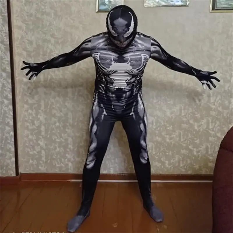 Kids Spider-Man Cosplay Costume – 3D Style Spiderman Suit for Halloween, Party & Venom Theme
