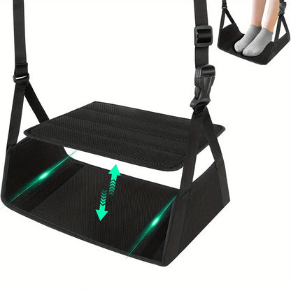 Travel Rest Hammock - Portable Footrest for Office, Train & Airplane Seats