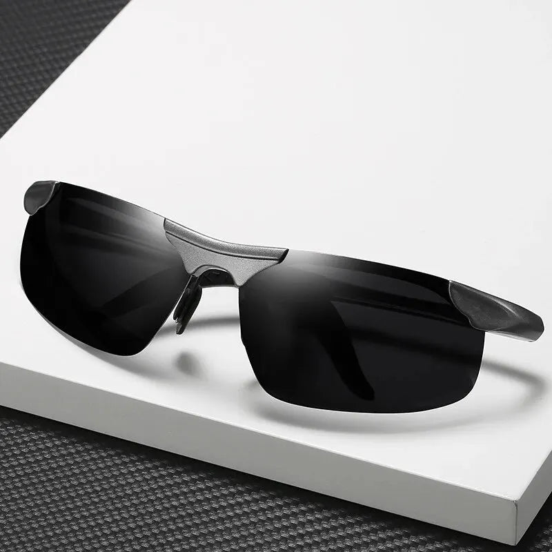 Aoron Polarized Sunglasses — Unisex Driving Mirror Sun Glasses with Metal Frame & UV400