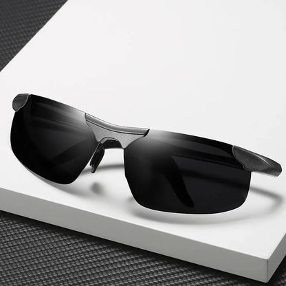 Aoron Polarized Sunglasses — Unisex Driving Mirror Sun Glasses with Metal Frame & UV400