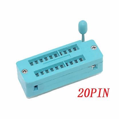 2.54mm Green DIP ZIF IC Socket – Universal P14-P40 Pin Solder Type Test Socket for IC Lock
