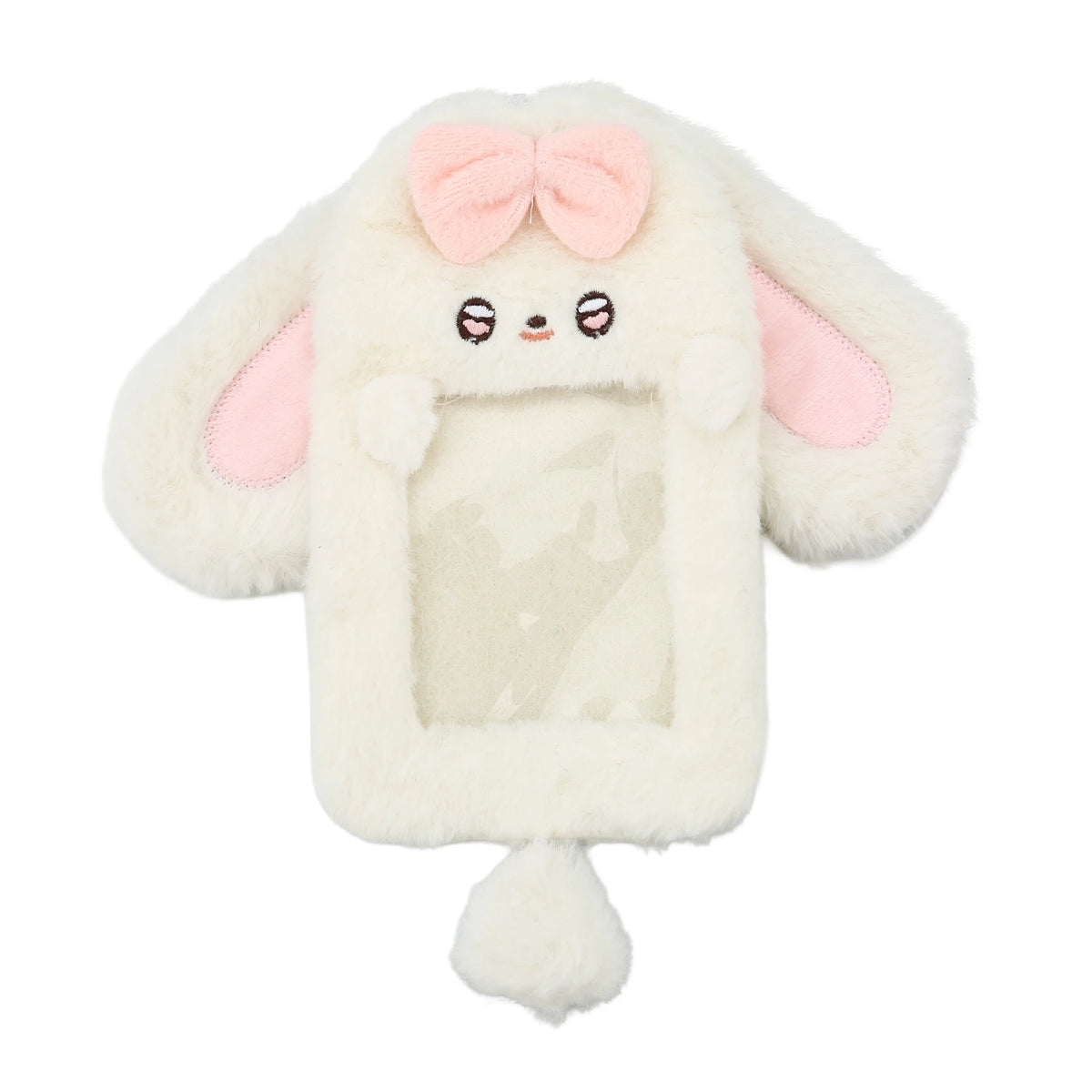 Little Devil Plush Card Holder - Cute Student ID, Bus Card & Photo Card Protector Pendant Case