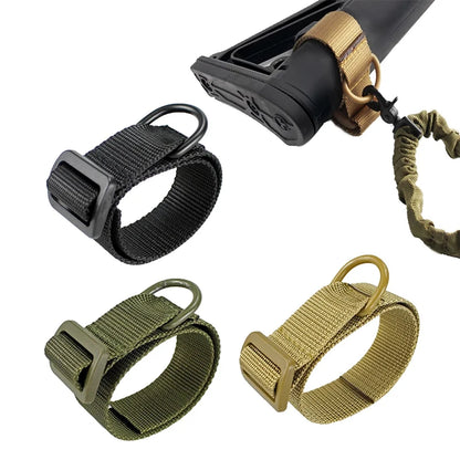 Airsoft Buttstock Sling Adapter - Gun Strap & Strapping Belt for Tactical Rifles
