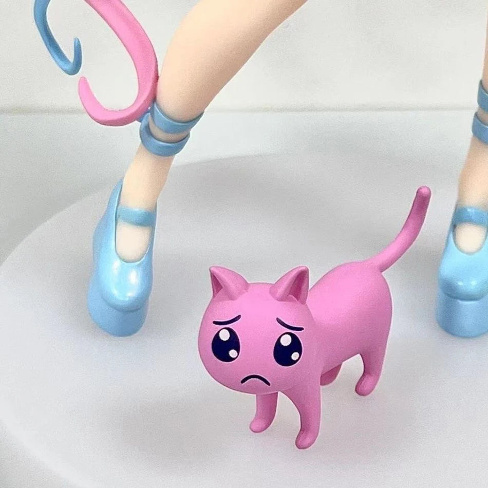 Needy Girl Overdose Anime Figure with Cat – PVC Collectible Action Toy for Birthday Gifts