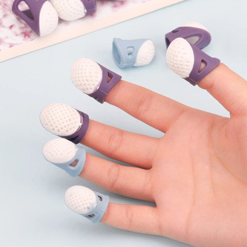 Breathable Silicone Thimbles - Multifunctional Protective Finger Sleeves for DIY Crafts & Sewing Accessories