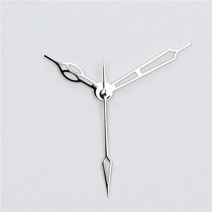 High-Quality Vintage Watch Hands - Polished BGW9 & C3 Luminescent Blue/Green Pointer for Seiko NH35/NH36 Movement Conversion