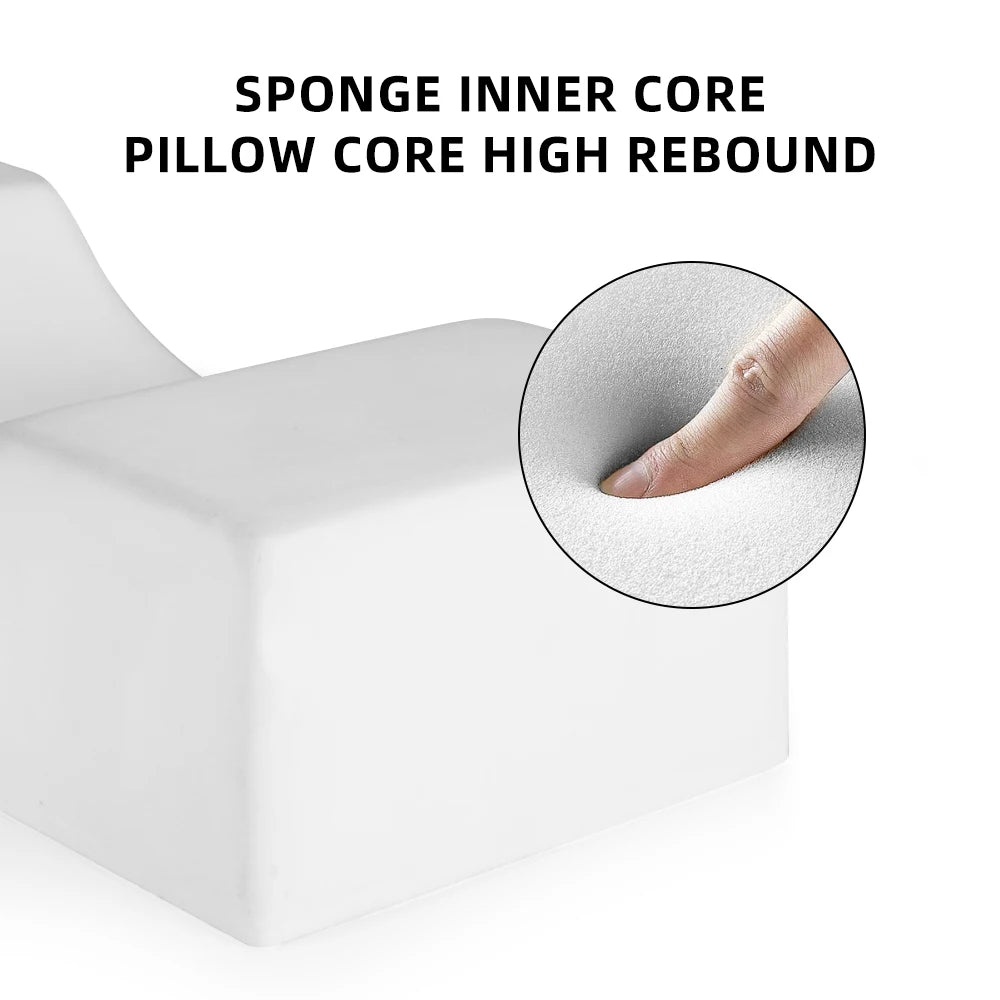 U-Shaped Memory Foam Eyelash Pillow - Ergonomic Neck Support for Lash Extensions, Beauty Salon & Home Use