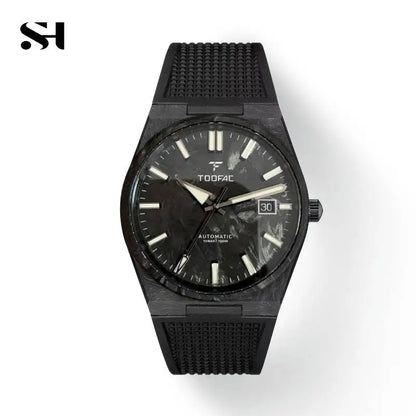 2024 New 40mm Carbon Automatic Diver Watch – Luxury PT5000 Movement, 100M Waterproof Men’s Watch