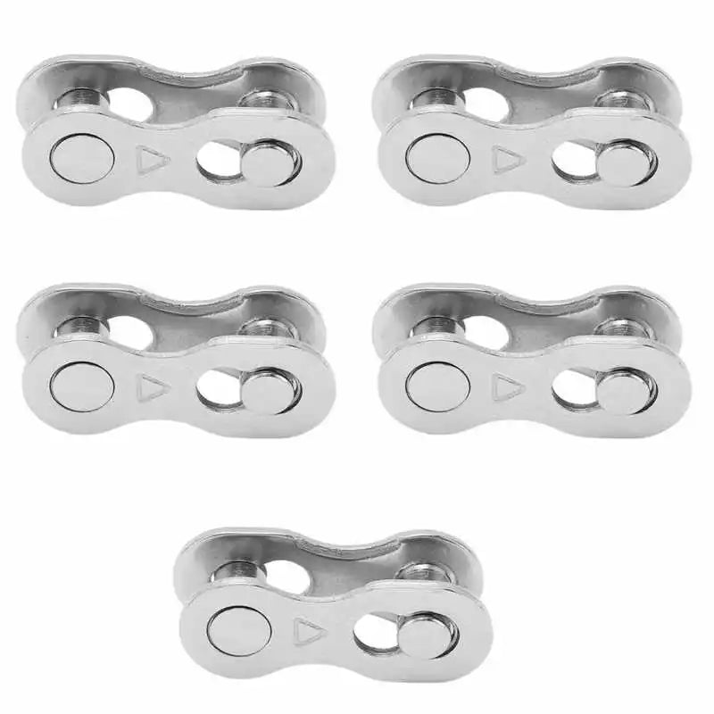 5 Pairs Bicycle Chain Quick Link Connectors – 1-12 Speed Road Bike Master Link Buckle for Cycling Parts