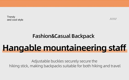 Outdoor Travel Backpack – Large Capacity Sports & Camping Knapsack for Men & Women, Laptop Bag with Shoes Pocket