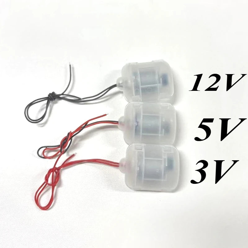 R260 Strong Vibration Motor - 3V/5V/12V Enclosed Vibrating Motor for DIY Projects and Massager Applications