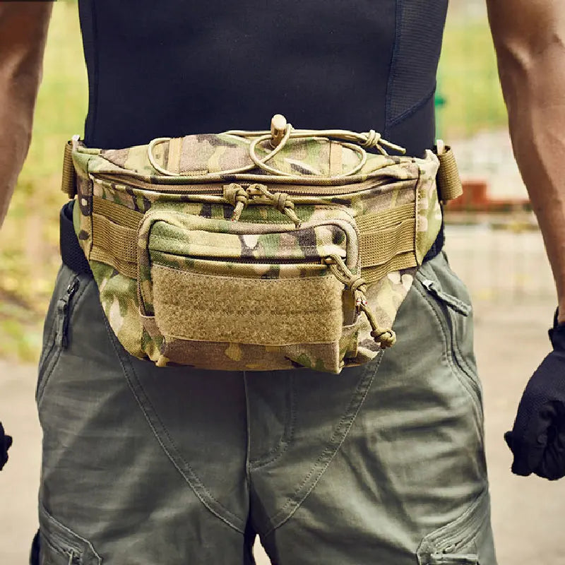 Tactical Waist Pack for Men | Military Nylon Hiking Phone Pocket | Outdoor Sport Army Molle Pack | Hunting Climbing Camping Belt Bag