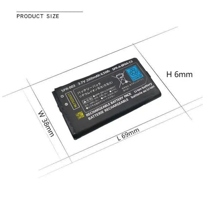 SPR-003 2000mAh Rechargeable Battery - Li-Ion Replacement for Nintendo 3DS LL, 3DS XL, New 3DS LL & New 3DS XL with Tool Kit