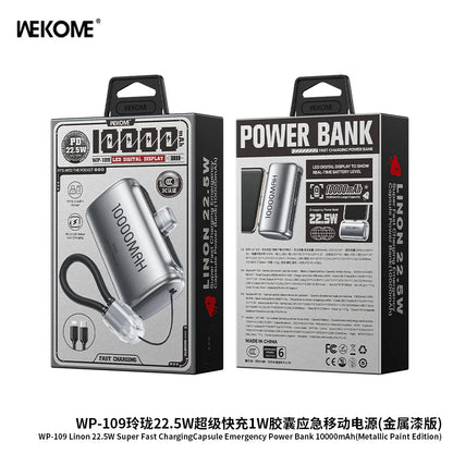 10000mAh Mini Power Bank Portable Fast Charging External Battery Pack – Compact Mobile Charger for iPhone, Samsung & Xiaomi Smartphones