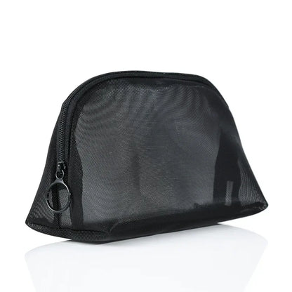 Makeup Brush Travel Case – Mesh Cosmetic Toiletry Bag Organizer for Men & Women, Beauty Tools Dopp Kit Pouch for Wash Storage