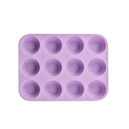12/24 Hole Silicone Baking Mold - 3D Sphere Chocolate Mold Cupcake Muffin Cake Pan for DIY Dessert Kitchen Tools