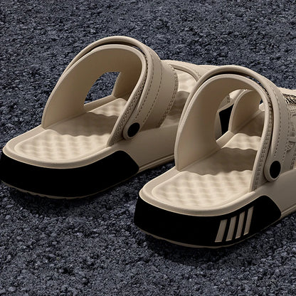 Men’s EVA Platform Slippers - Soft-Soled Summer Slides for Home, Beach & Outdoor Walking