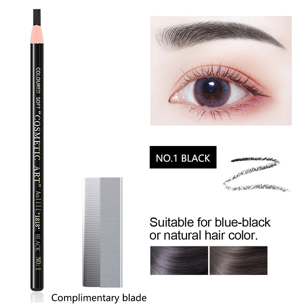 Waterproof Eyebrow Pencil – Long-Lasting Brow Enhancer for Professional Makeup, Brow Lift & Feathered Eyebrows