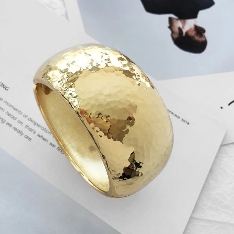 Mewanry Minimalist Wide Bracelet for Women & Couples – Trendy Hip Hop Handmade Classic Jewelry Gift