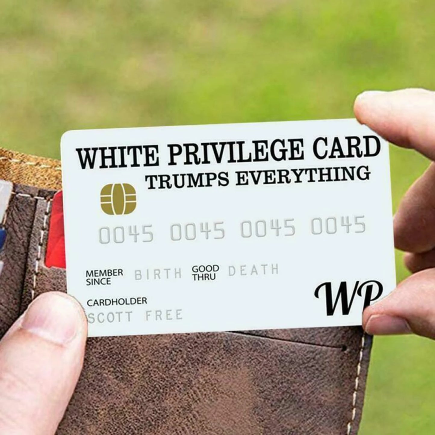 Success Collectible Gag Card – White Privilege Novelty Credit-Style Card for Humor & Pranks