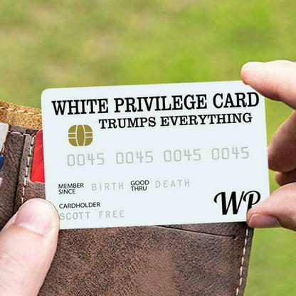 Success Collectible Gag Card – White Privilege Novelty Credit-Style Card for Humor & Pranks