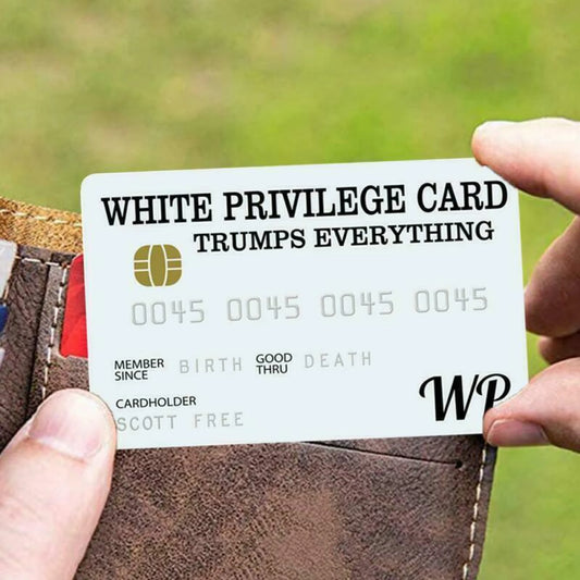 Success Collectible Gag Card – White Privilege Novelty Credit-Style Card for Humor & Pranks