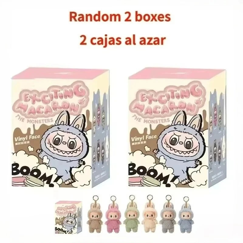 High-Quality Macaron 2 The Monsters Labubu Sitting Party Vinyl Plush Blind Box – Decorative Collectible Doll Gift