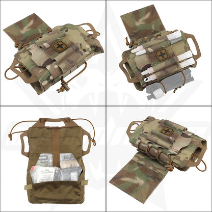 OphidianTac Outdoor First Aid Bag – Rapid Deployment Medium IFAK MOLLE Medical Pouch for Hunting Vest Accessories