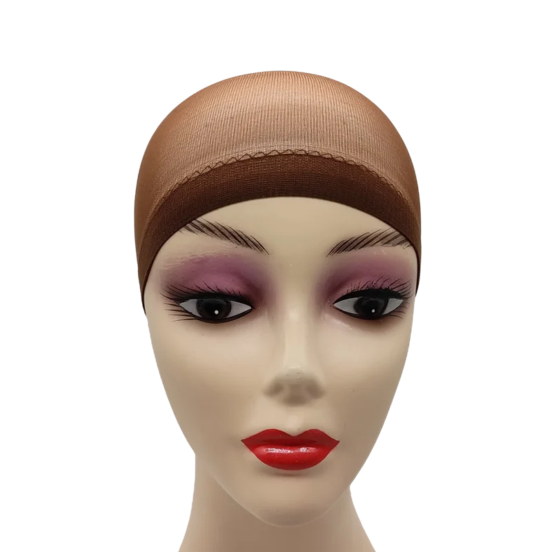 Ventilated Nylon Mesh Wig Cap – Stretchy, Breathable, Extra Thin Stocking Hairnets for Wigs, Available in 1/6/12 Bags