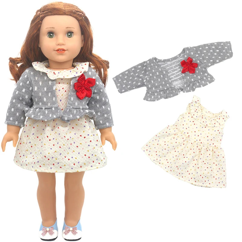 Baby Doll Bikini Outfit — Fits 43cm Born Bebe and 18-Inch American Dolls, Doll Clothes Set