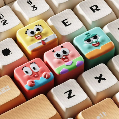 Spongebob Squarepants Mechanical Keyboard Keycap – Creative Single-Pack Decoration