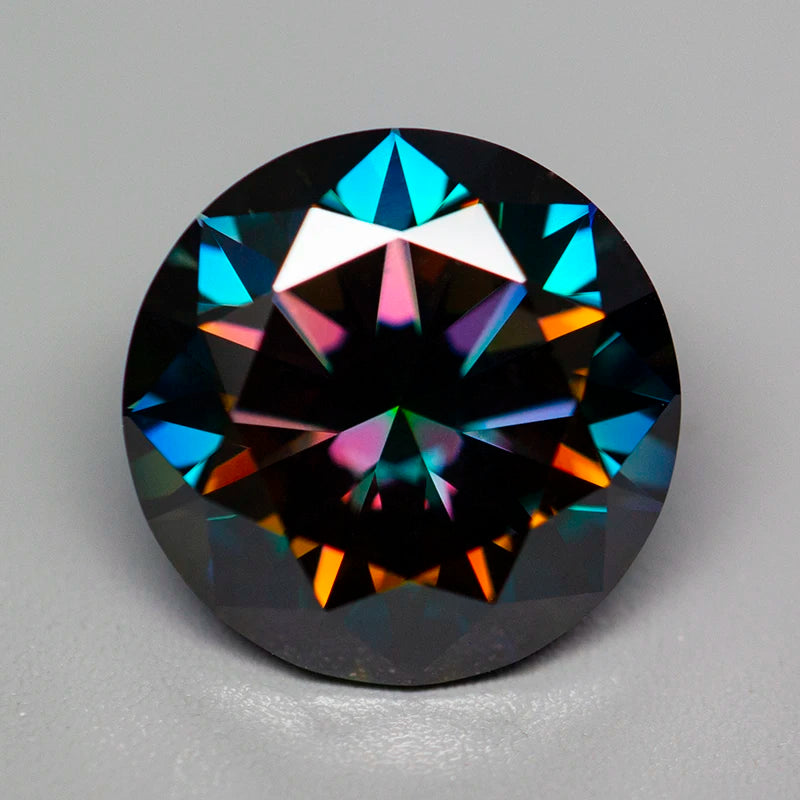 Rainbow Purple VVS1 Moissanite Diamond 0.1–5.0ct Loose Stone with GRA Certificate & Tester Pass