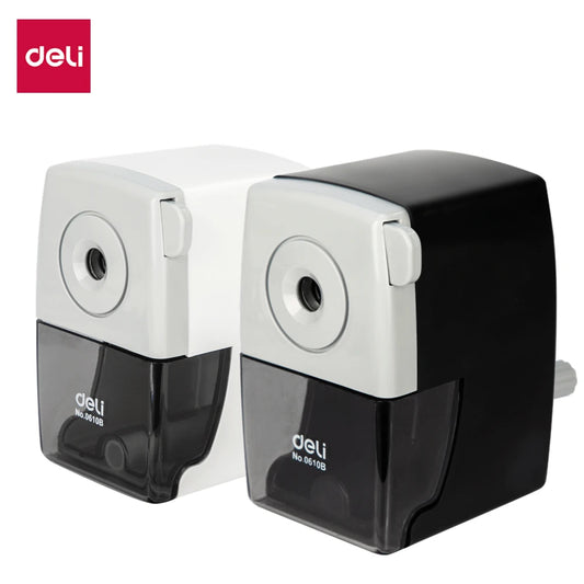 DELI Rotary Pencil Sharpener – Office & School Table Cutter Stationery Tool