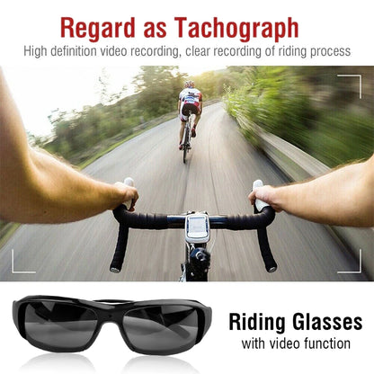 Portable 1080P HD Mini Glasses Camera — Wearable Sunglasses Video Recorder for Outdoor Sports, DVR & Surveillance